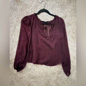 Abercrombie &Fitch - blouse -Size S- color wine- worn two times